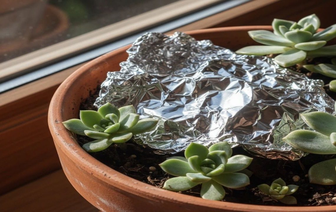 Evdeki saksılarda alüminyum folyo kullananlar sonuçlara inanamıyor